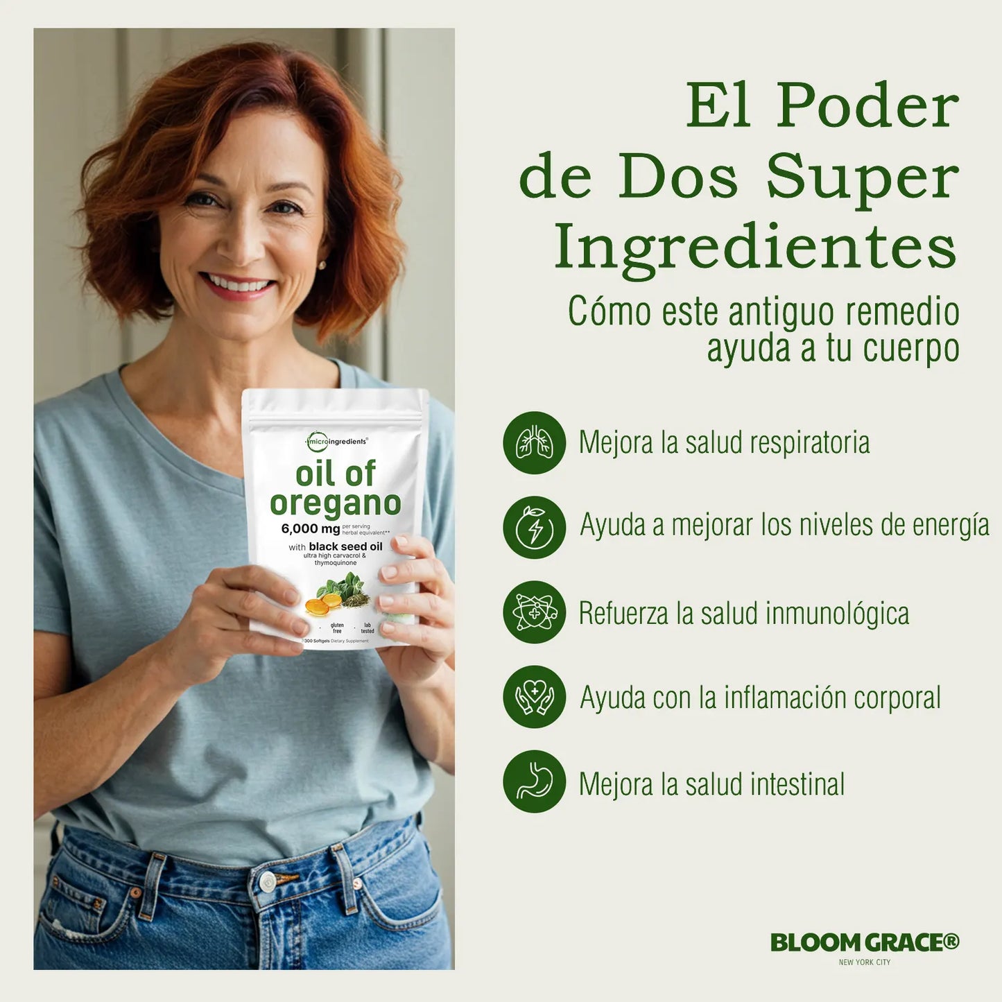 Cápsulas de Aceite de Orégano (Pack de 180 Cápsulas)