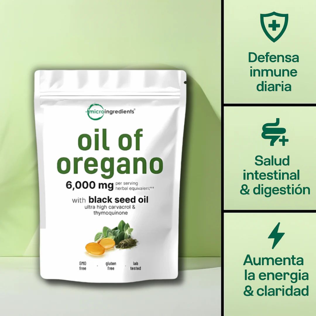 Cápsulas de Aceite de Orégano (Pack de 180 Cápsulas)