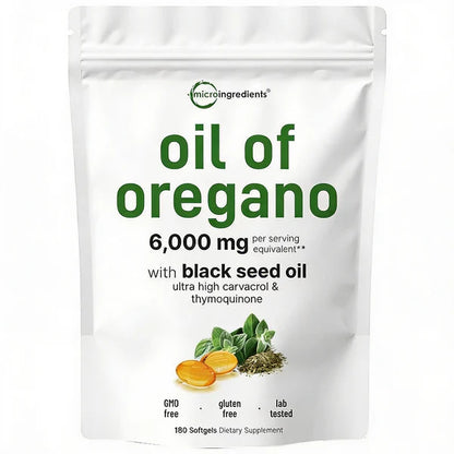 Cápsulas de Aceite de Orégano (Pack de 180 Cápsulas)